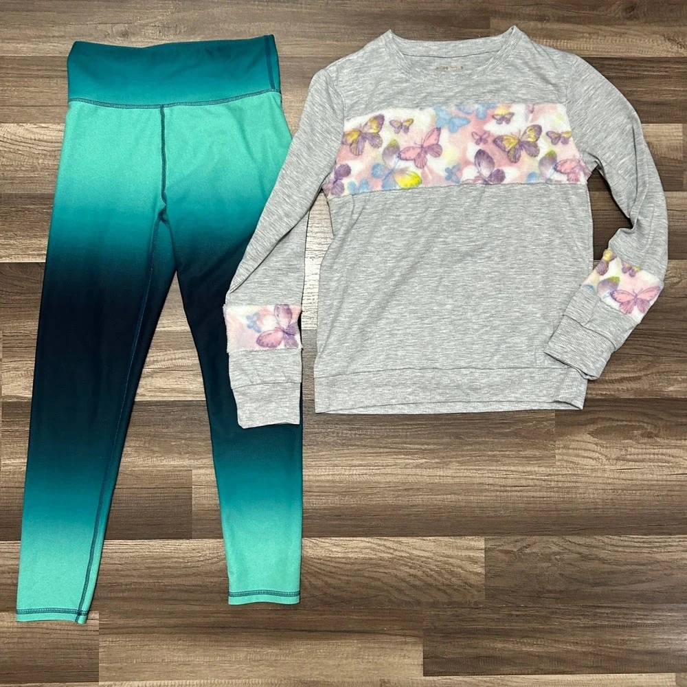 Old Navy Athleta BCBG Girls Size 10-12 Teal Pink Activewear Bundle School Dance